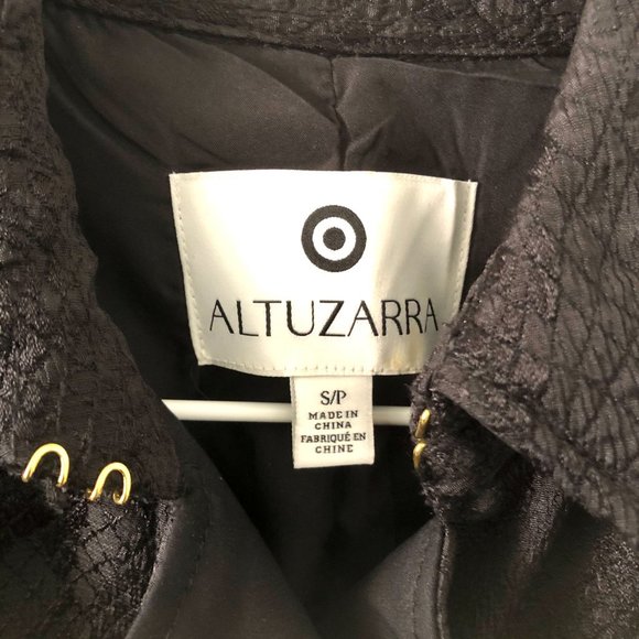 ALTUZARRA TARGET BLACK SNAKE TRENCH COAT NWT  S/P - Picture 4 of 8